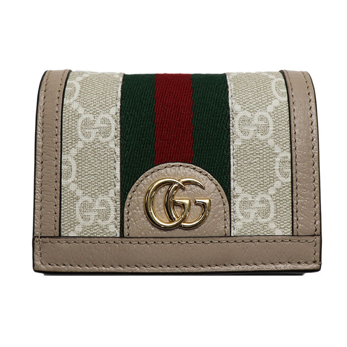 GUCCI グッチ オフィディア GG カードケース ウォレット 二つ折り財布 ベージュ 523155 UULAG 9682 レディース – 古恵良質店