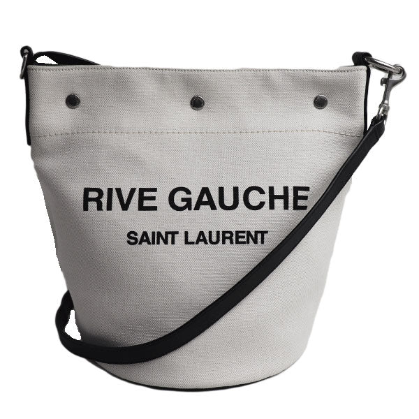 YVES SAINT LAURENT イヴ・サンローラン リヴゴーシュ RIVE GAUCHE ショルダーバッグ ホワイト ブラック  669299-faaaz-9024 レディース – 古恵良質店