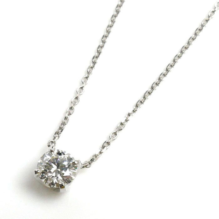 4℃ ヨンドシー Pt850プラチナ 一粒ダイヤモンド ネックレス 111823125008 ダイヤモンド0.305ct 2.1g ～42cm  フリーチェーン レディース – 古恵良質店