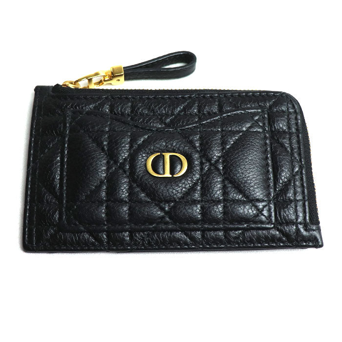 Christian Dior クリスチャンディオール CARO COSMOS ジップカードホルダー コインケース ブラック  S5131UWHC_M900 レディース – 古恵良質店