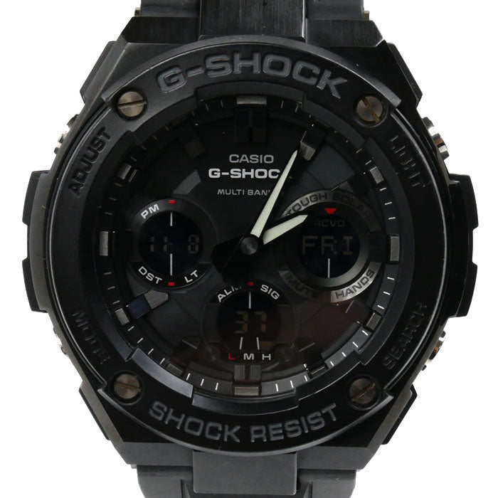 CASIO カシオ G-SHOCK G-STEEL 電波 腕時計 ソーラー ブラック GST-W100G-1BJF メンズ – 古恵良質店