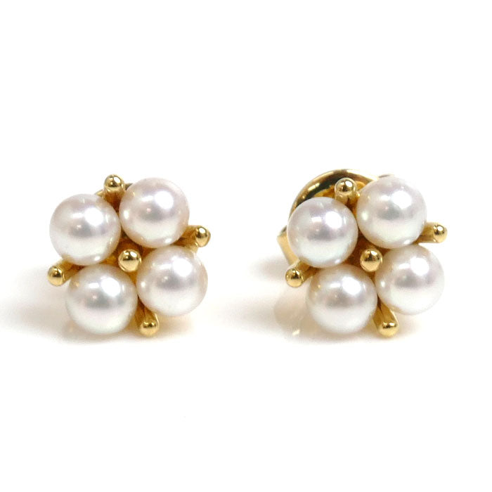 MIKIMOTO ミキモト K18YG イエローゴールド パール ピアス PE-1775PK パール約3.0mm 2.5g レディース – 古恵良質店