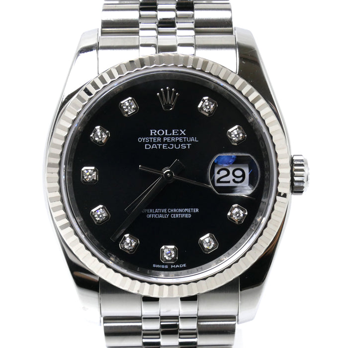 ROLEX ロレックス デイトジャスト 10PD 腕時計 自動巻き 116234G メンズ【中古】