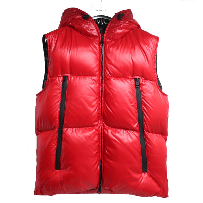 MONCLER モンクレール AGNEAUX size1 ダウンベスト レッド ...