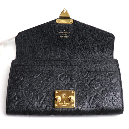 LOUIS VUITTON ルイ・ヴィトン ポルトフォイユ メティス 長財布 モノグラム アンプラント ブラック M62458 CA3169 レディース【中古】