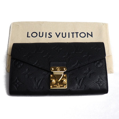 LOUIS VUITTON ルイ・ヴィトン ポルトフォイユ メティス 長財布 モノグラム アンプラント ブラック M62458 CA3169 レディース【中古】