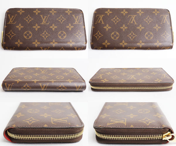 LOUIS VUITTON ルイ・ヴィトン ジッピーウォレット 長財布 ラウンドファスナー モノグラム モノグラム/コクリコ ブラウン M41896  MI0137 ユニセックス – 古恵良質店