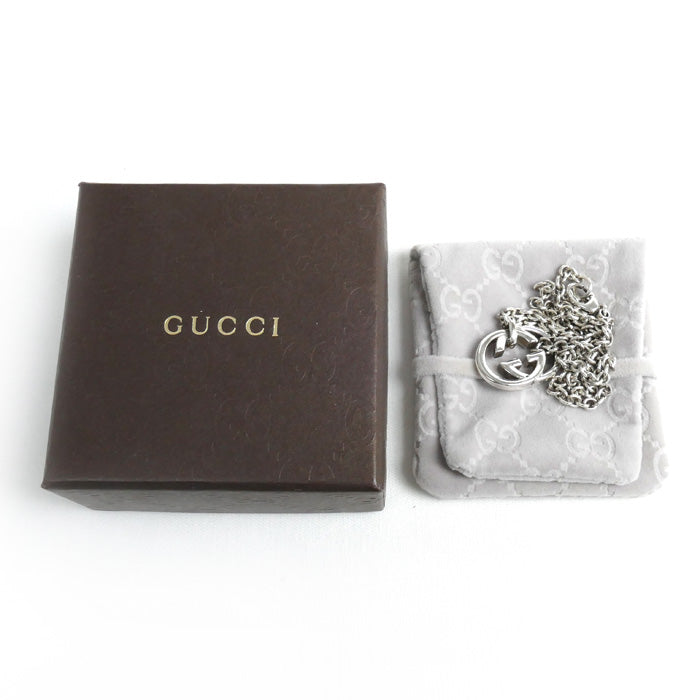 GUCCI グッチ シルバー925 インターロッキングG ネックレス 190484 25.6g 50cm ユニセックス【中古】