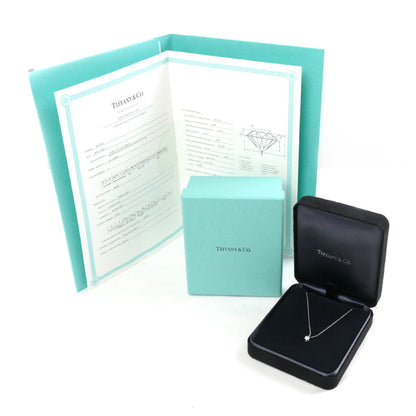 TIFFANY&Co. ティファニー Pt950プラチナ ソリティア ネックレス ダイヤモンド0.25ct 2.5g 41cm レディース【中古】【美品】