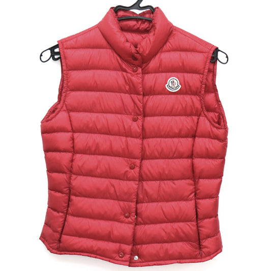 MONCLER モンクレール LIANE GILET ダウンベスト レッド SIZE 2【中古】