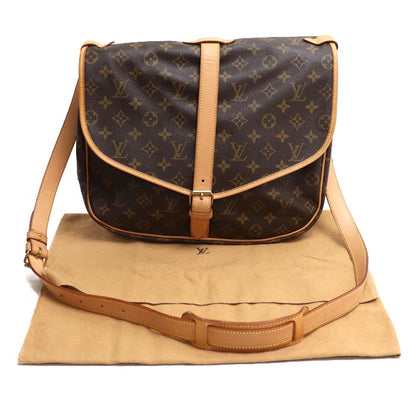 LOUIS VUITTON ルイ・ヴィトン ソミュール 35 ショルダーバッグ モノグラム ブラウン M42254 MB0041 レディース【中古】