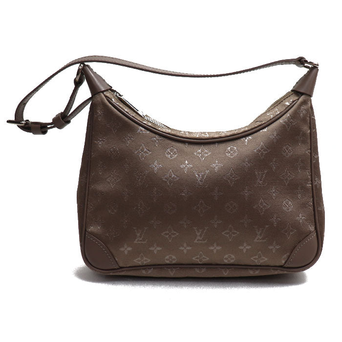 LOUIS VUITTON ルイ・ヴィトン リトルブローニュ ハンドバッグ モノグラムサテン グレージュ M92143 SR0021 レディース【中古】