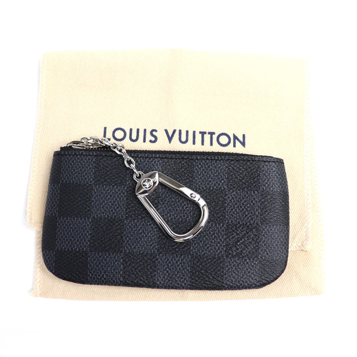 LOUIS VUITTON ルイ・ヴィトン ポシェットクレ コインケース カードキーケース ダミエグラフィット ブラック/グレー N60155 CT0254 メンズ【未使用】【買取品】