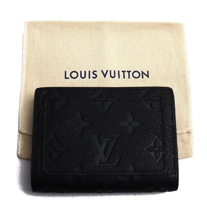 LOUIS VUITTON ルイ・ヴィトン ポルトフォイユクレア 二つ折り財布 アンプラント ブラック M80151 ICチップ レディース【未使用】【買取品】