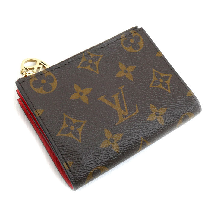 LOUIS VUITTON ルイ・ヴィトン ポルトフォイユ リサ 二つ折り財布 モノグラム ブラウン トニックオレンジ M82381 ICチップ レディース【中古】【美品】