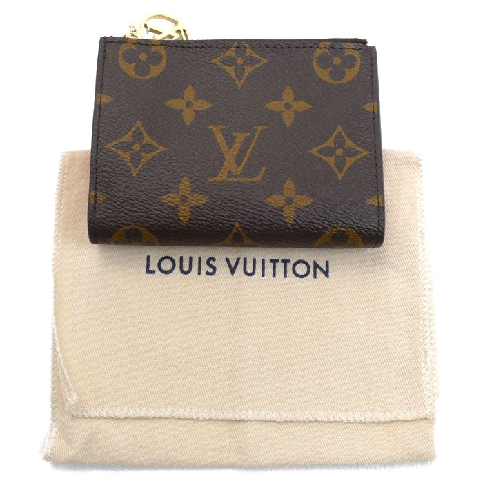 LOUIS VUITTON ルイ・ヴィトン ポルトフォイユ リサ 二つ折り財布 モノグラム ブラウン トニックオレンジ M82381 ICチップ レディース【中古】【美品】