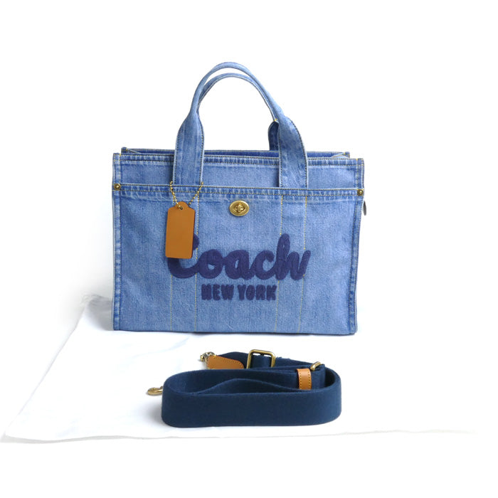 COACH コーチ デニム カーゴ トート トートバッグ インディゴ CR657 レディース – 古恵良質店