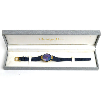 Christian Dior クリスチャンディオール バギラ シェル 腕時計 電池式 D46-153-5 レディース【中古】