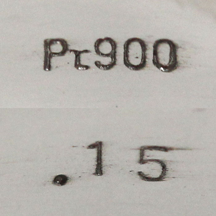 Pt900プラチナ ダイヤ リング・指輪 ダイヤモンド0.15ct 18号 12.8g メンズ【中古】【美品】