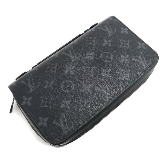 LOUIS VUITTON ルイ・ヴィトン ジッピーXL 長財布 ラウンドファスナー モノグラムエクリプス グレー M61698 CA0157 旧タイプ メンズ【中古】