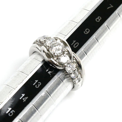 Pt900プラチナ リング・指輪 ダイヤモンド0.398ct/0.74ct 11号 7.2g レディース【中古】【美品】