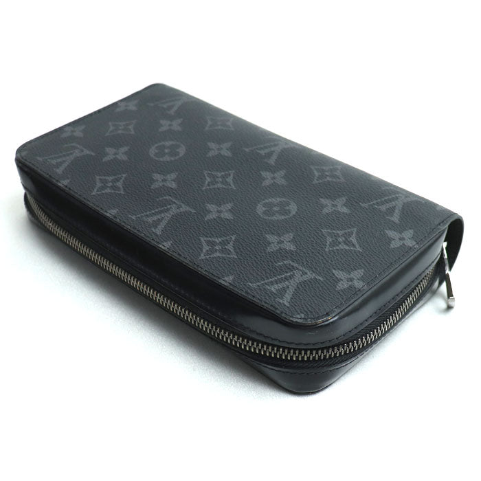 LOUIS VUITTON ルイ・ヴィトン ジッピーXL 長財布 ラウンドファスナー モノグラムエクリプス グレー M61698 CA0157 メンズ【中古】