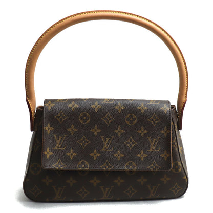 LOUIS VUITTON ルイ・ヴィトン ミニルーピング ショルダーバッグ モノグラム ブラウン M51147 MI0033 レディース【中古】【美品】