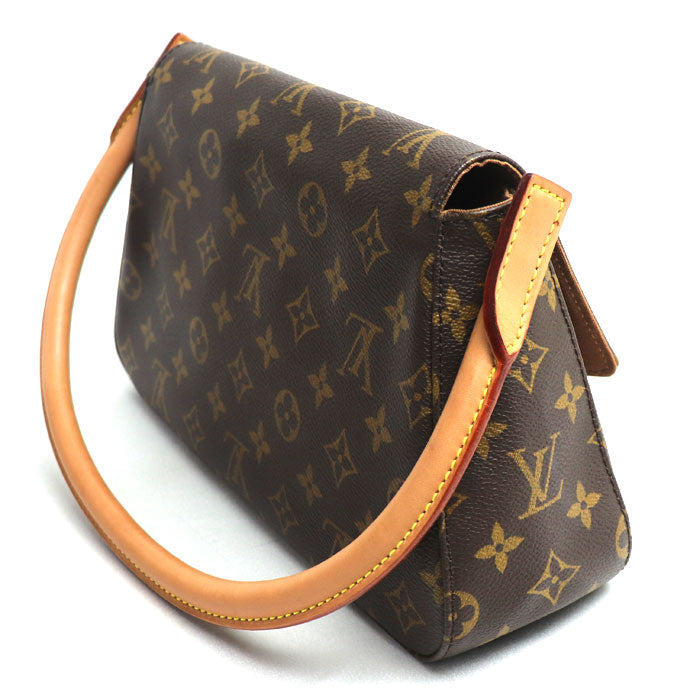 LOUIS VUITTON ルイ・ヴィトン ミニルーピング ショルダーバッグ モノグラム ブラウン M51147 MI0033 レディース【中古】【美品】