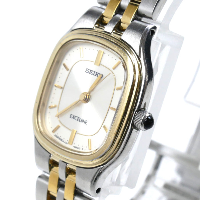 SEIKO セイコー エクセリーヌ 腕時計 電池式 4J41-0AA0 レディース【中古】