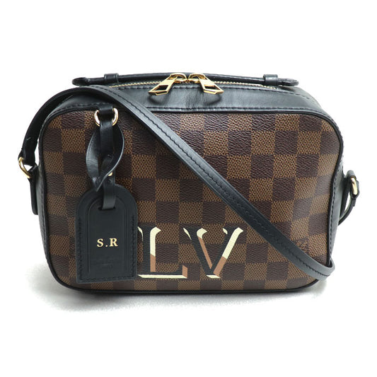 LOUIS VUITTON ルイ・ヴィトン サンタモニカ 2Wayショルダーバッグ ダミエ ブラウン ブラック N40189 CA2109 レディース【中古】