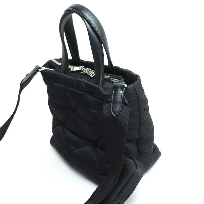 PRADA プラダ テスート キルティング トートバッグ パデッド Re-Nylon ブラック 1BG373 RDJN F0002 ICチップ  レディース – 古恵良質店