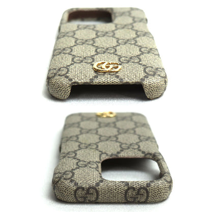 GUCCI グッチ オフィディア IPHONE 15Pro ケース 携帯・スマホアクセサリー スマホケース ブラウン ベージュ ‎763801 K5I0G 9742 ユニセックス【中古】