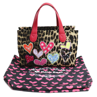 thinkbee シンクビー Just Heart ジャガードバッグ トートバッグ マルチカラー A003608 レディース【中古】【美品】