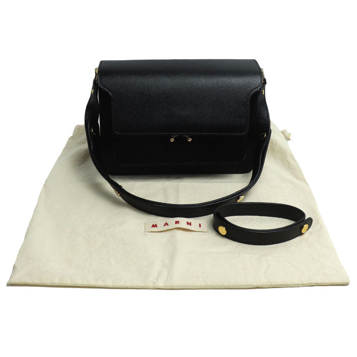 MARNI マルニ TRUNK バッグ 2Wayショルダーバッグ ブラック SBMPN09NO1LV520ZN99N レディース【中古】