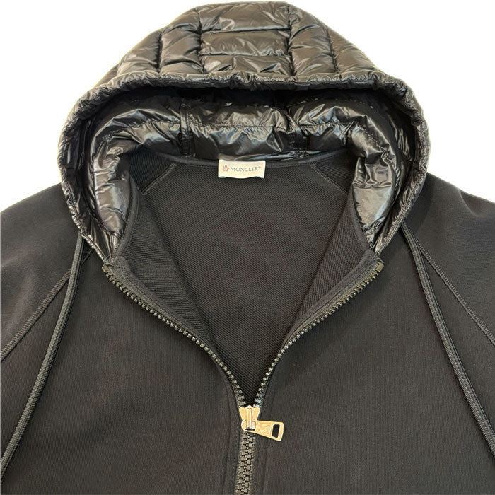 MONCLER モンクレール ジップアップ MAGLIA パーカー ブラック D20918400600 M メンズ【中古】