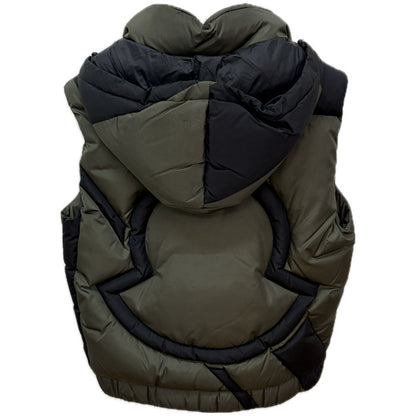 MONCLER モンクレール PERMITY ダウンベスト ブラック カーキ E209H4332700 SIZE 2 メンズ【中古】