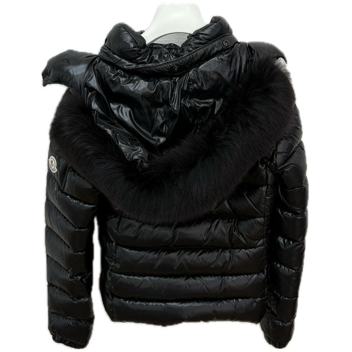 MONCLER モンクレール BADYFUR ダウンジャケット ブラック D20934685825 SIZE 0 レディース【中古】【美品】