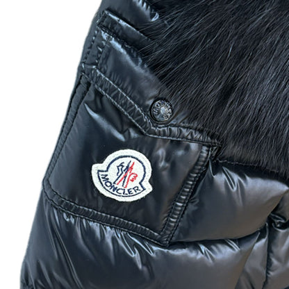 MONCLER モンクレール BADYFUR ダウンジャケット ブラック D20934685825 SIZE 0 レディース【中古】【美品】