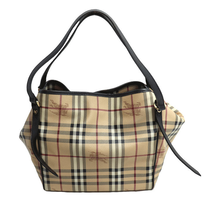 BURBERRY バーバリー ノバチェック ホースフェリー トート トートバッグ ベージュ ブラウン 3741175-2070T レディース【中古】