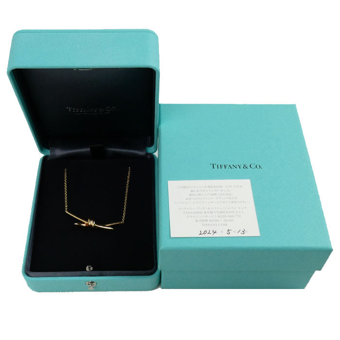 TIFFANY&Co. ティファニー K18PG ピンクゴールド ノット ネックレス ネックレス 70152460 8.4g 43cm レディース【中古】