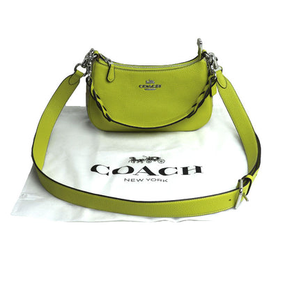 COACH コーチ テリ ショルダーバッグ シグネチャー ショルダーバッグ ライトカーキ ライム CJ590 レディース【中古】【美品】