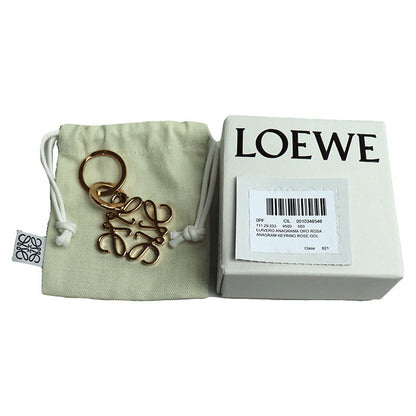 LOEWE ロエベ アナグラム キーリング キーホルダー ローズゴールド 111.29.203 レディース【中古】