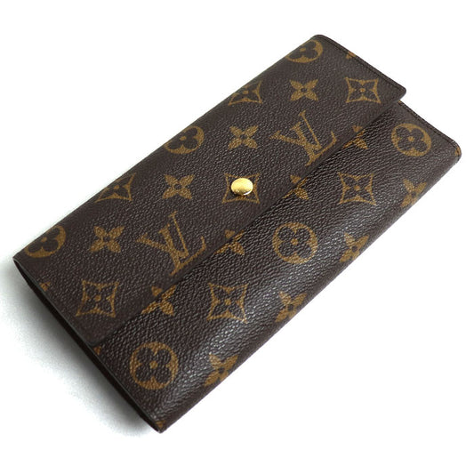 LOUIS VUITTON ルイ・ヴィトン インターナショナル 長財布 モノグラム ブラウン M61217 TS1110 レディース【中古】