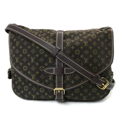 LOUIS VUITTON ルイ・ヴィトン ソミュール30 ショルダーバッグ モノグラムミニラン カーキ ブラウン M95227 MB0047 レディース【中古】