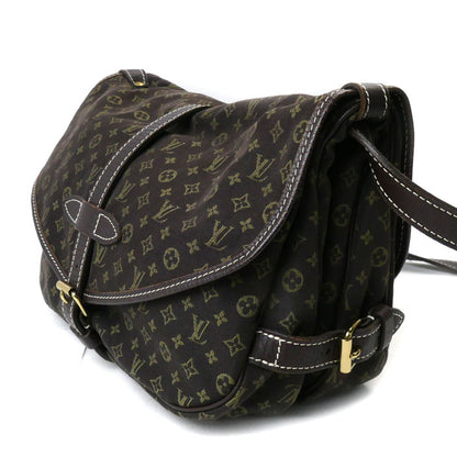 LOUIS VUITTON ルイ・ヴィトン ソミュール30 ショルダーバッグ モノグラムミニラン カーキ ブラウン M95227 MB0047 レディース【中古】