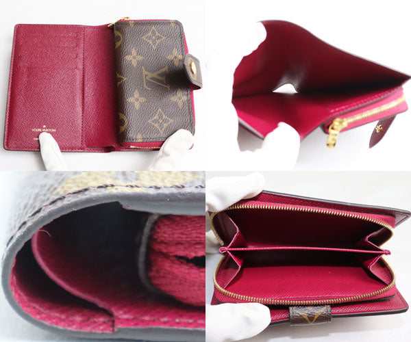 LOUIS VUITTON ルイ・ヴィトン モノグラム ポルトフォイユ・ジュリエット 二つ折り財布 フューシャ M69433 SP5200 レディース  – 古恵良質店