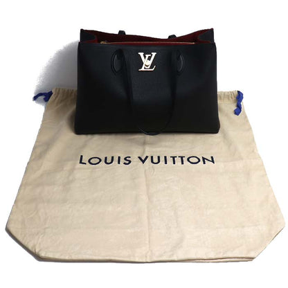 LOUIS VUITTON ルイ・ヴィトン ロックミー・ショッパー トートバッグ ブラック M57345 FL4220 レディース【中古】【美品】