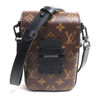 LOUIS VUITTON ルイ・ヴィトン Sロック ヴェルティカル・ウェアラブル ウォレット ショルダーバッグ ブラウン ブラック M81522 IC ユニセックス【中古】【美品】