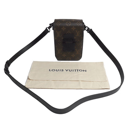 LOUIS VUITTON ルイ・ヴィトン Sロック ヴェルティカル・ウェアラブル ウォレット ショルダーバッグ ブラウン ブラック M81522 IC ユニセックス【中古】【美品】