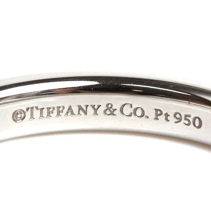 TIFFANY&Co. ティファニー Pt950プラチナ フラットバンド 3P ダイヤ リング・指輪 ダイヤモンド 18.5号 5.8g メンズ【中古】【美品】